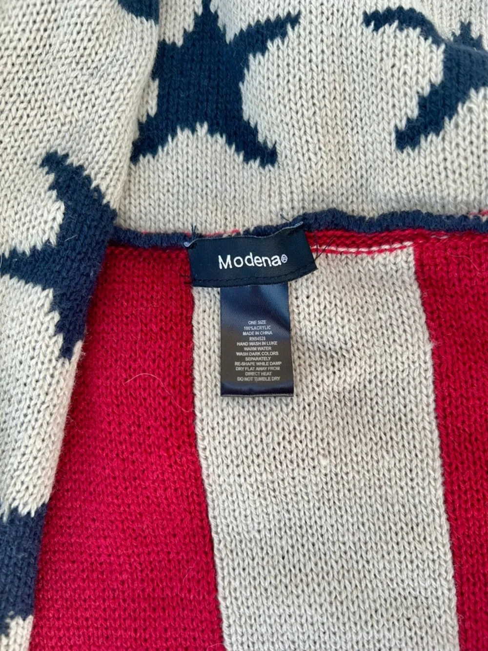 Modena Scarf American  flag USA Infinity Loop Old Glory